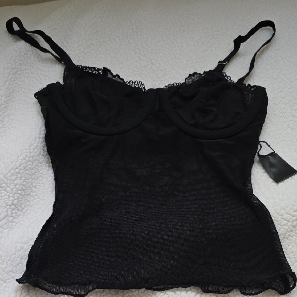 I.AM.GIA Black Camisole Top